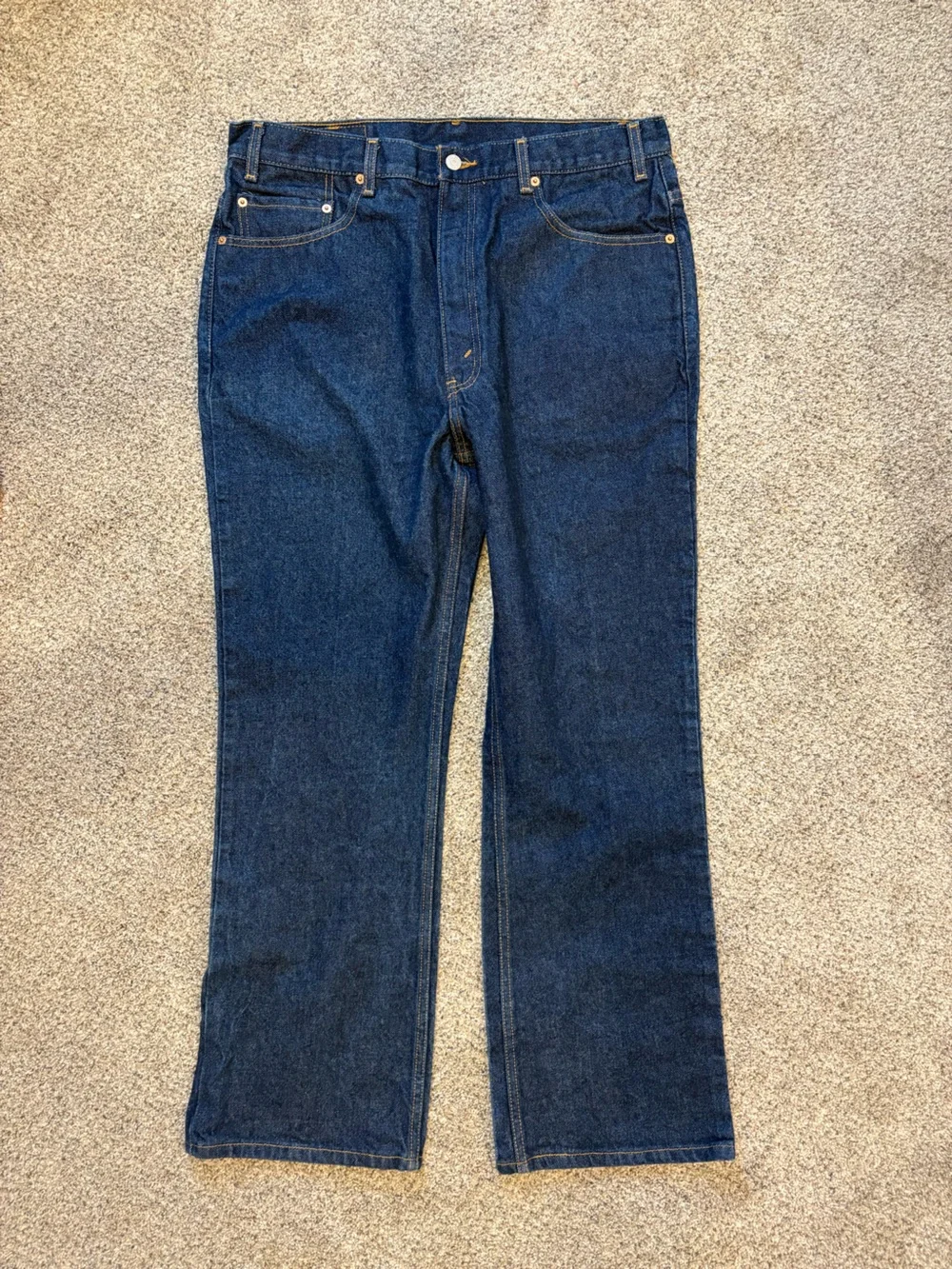 Levis Jeans 517 Mens 38x31 Dark Blue Bootcut Denim Rodeo Cowboy Western NWOT